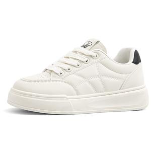 Стильные женские скейтерские кроссовки OMS, бежевый/черный