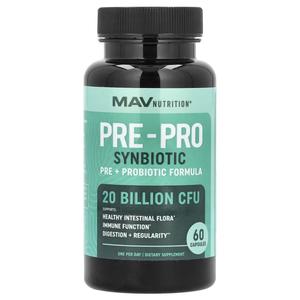 Добавка MAV Nutrition Pre-Pro Synbiotic Pre + пробиотическая формула, 60 капсул