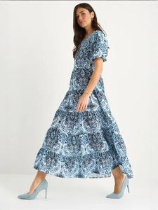 Платье Bianco Lucci, темно-синий/светло-голубой