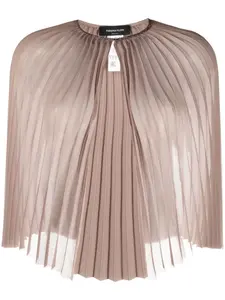 Плиссированный кейп Fabiana Filippi, нейтральный