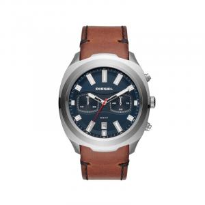 DIESEL Часы Wrist Watch Quartz Movement Leather Watch Bands 48mm Blue Dial Men's Watch, Blue Dial