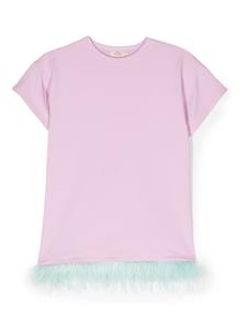 Andorine платье из органического хлопка с перьями, фиолетовый