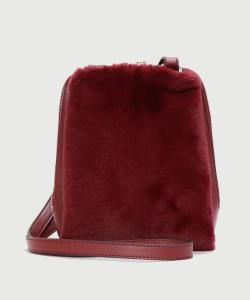 Легкая трехслойная меховая сумка через плечо United Base, цвет Bordeaux
