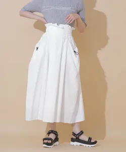 Нейлоновая юбка-клеш с высокой талией Jill By Jill Stuart, цвет White