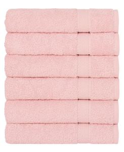 Набор махровых полотенец для рук Sinemis из 6 предметов Linum Home, розовый