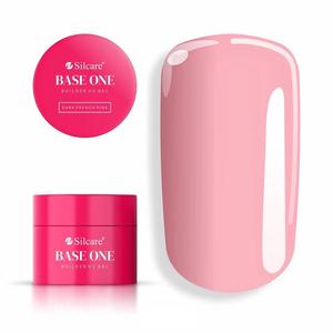 Gel Base One Dark French Pink 15 г Самовыравнивающийся гель для наращивания ногтей Silcare