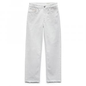 Джинсы Rag & Bone женские Harlow Cotton Raw Hem Ankle Straight Leg, белые