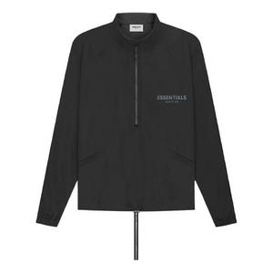 Куртка Fear of God Essentials SS21 Half Zip Track Jacket Stretch Limo, черный