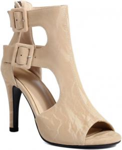 JOEUSTY Женские босоножки на каблуке с пряжкой и ремешками, открытый носок, шпилька, вечерние босоножки, ботильоны