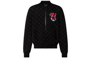 Куртка мужская Louis Vuitton с цветным логотипом, черный