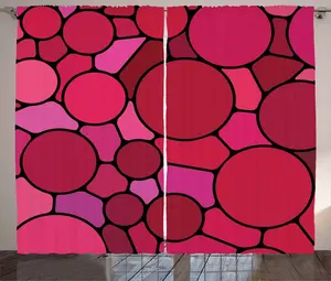 Шторы ABAKUHAUS в современном деревенском стиле, бесформенные формы, черные, универсальные, для гостиной, с петлями и крючками, 280 x 245 см, разноцветные Abakuhaus