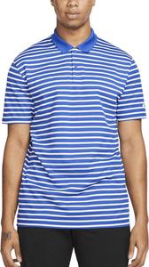 Мужская футболка-поло для гольфа Nike Dri-FIT Victory Stripe, Royal/ White