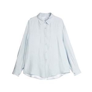 Рубашка женская Lapel Moderate ELLE, синий зеленый