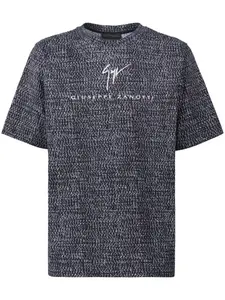 Футболка с короткими рукавами и принтом логотипа Giuseppe Zanotti, белый