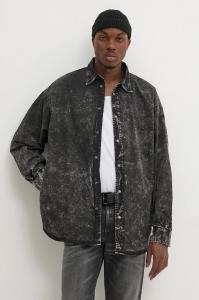 Хлопковая рубашка S-VEKEN Diesel, черный