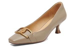 Туфли женские на высоком каблуке Pt'Son, серый