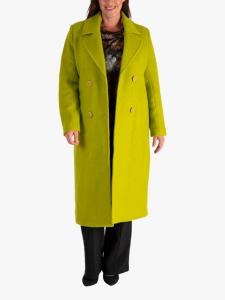 Двубортное полушерстяное пальто chesca, цвет Lime