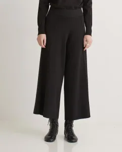 Женские широкие брюки с эластичной талией Yerse, черный