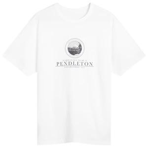 Футболка университетская Pendleton, белая