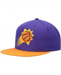 Мужская двухцветная кепка Snapback 2.0 фиолетового и оранжевого цветов Phoenix Suns Team Mitchell & Ness