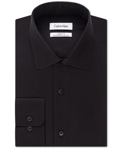 Мужская классическая рубашка STEEL классического кроя с узором «елочка» без железной отделки Calvin Klein