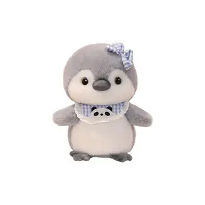 Милые плюшевые куклы пингвины в слюнявчике высота 20cm/30cm/40cm BEIKEMIXUE