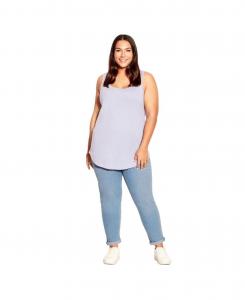 Женские джинсы-стретч для высоких девушек из денима AVENUE, Light wash