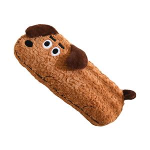 Очаровательные плюшевые куклы One Line Eyebrow Puppy высотой 70 см MERCONSER, коричневый