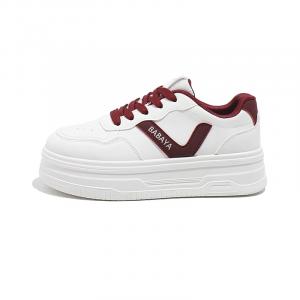 Скользоустойчивые противоударные амортизирующие низкие повседневные детские кроссовки для подростков Babaya, бежевый/красный