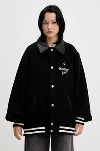 Куртка из смесовой шерсти Tommy Jeans, черный