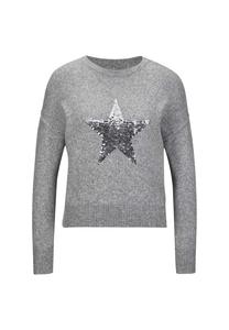 Свитер с круглым вырезом и звездой Madeleine, мультиколор
