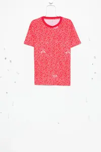 Футболка с круглым вырезом Moschino, красный