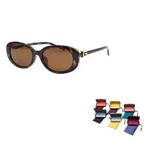 Солнцезащитные очки овальной формы Eyewear Oval Frame GUCCI, коричневый