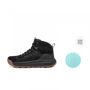 Высокие кэжуал туфли мужские черные Skechers, черный+Giveaway (Massage Ball)