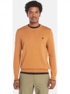 Timberland Пуловер «TFO Cotton Crew Neck Sweater» бежевого цвета