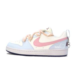 Nike Court Borough Женские Кроссовки для Скейтбординга Низкие Желтый Розовый Синий