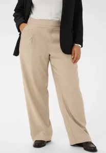 Брюки в тонкую полоску kckiren Kaffe Curve, Beige Pinstripe Cc