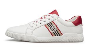 Кеды мужские, обувь для скейтбординга низкая белый/красный Zro