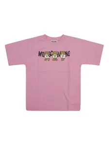 Футболка с принтом Teddy Bear Moschino Kids, розовый