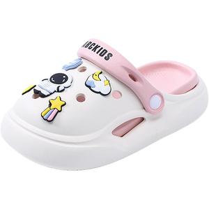 Детские тапочки с противоскользящей подошвой, устойчивые к истиранию и дышащие ABC KIDS, белый/розовый