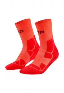 Сверхлегкие спортивные носки run средней высоты 4.0 Cep, Neon Coral Red
