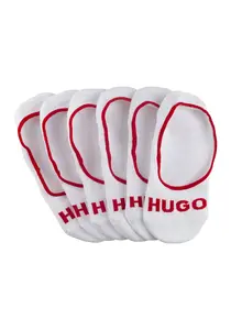 Носки HUGO Underwear "3P SL PLUSH LOGO CC" (упаковка, 3 пары, 3 шт.), с контрастной надписью HUGO, белый