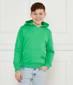 Свитер Regular fit Hugo Kids, зеленый