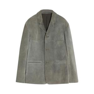 Куртка Lemaire Suede SB Jacket, Pebble Gray