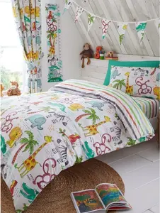 Комплект постельного белья "Jungle Fun" AG3610 (Juniors) (Разноцветный) Unbranded