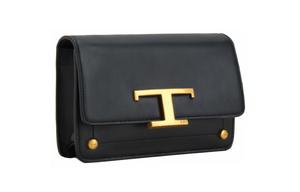 TOD'S Кожаная сумка через плечо, кроссбоди, слинг, поясная сумка Unisex Black