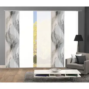 ИДЕИ ДЛЯ ДОМАШНЕЙ ЖИЗНИ Раздвижная штора «TORRE», (1 шт.), ЦИФРОВАЯ ПЕЧАТЬ Home Wohnideen, цвет stein