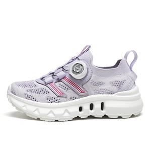 Износостойкие дышащие легкие амортизирующие беговые кроссовки для детей BKG, светло-фиолетовый