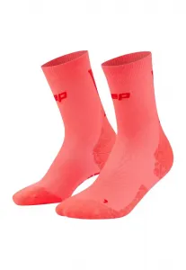 Сверхлегкие спортивные носки run средней высоты 4.0 Cep, Neon Coral Red