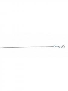 Adeliás Женское ожерелье в виде змеи из нержавеющей стали, диаметр 1 мм, серебристое